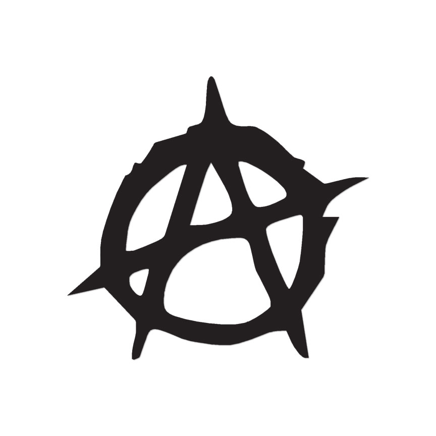 Anarchy Symbol - Vinyl Decal Sticker - Multiple Color & Sizes